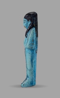 Queen Maatkare's shabti, Divine Wife of Amun, cartouches, hieroglyphs, uraeus iconographic,