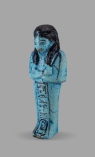 Queen Maatkare's shabti, Divine Wife of Amun, cartouches, hieroglyphs, uraeus iconographic,