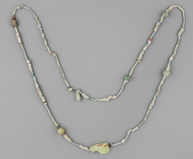Necklace, repossession Radom. Egyptian deities, udjat eyes, beads, spherical beads, ornaments.