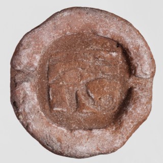 Amulet mold - udjat eye, udjat eye iconography, amulets, castings, 664–332 BC; Late Period, Egypt,