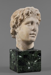 Head of Alexander the Great, unknown Roman workshop. Alexander III the Great King of Macedonia;