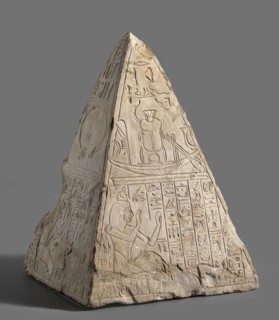 Pyramidion of a deceased named Paser and his father Turobai;, Paser ca. 1295–1186 BC and Turobai ca