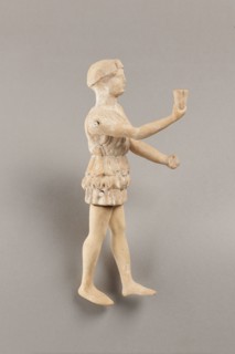 Doll with movable limbs, terracotta, dolls. Made of terracotta, the doll with movable limbs depicts