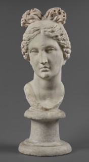 Head of the goddess Aphrodite, Roman workshop, early 1st century 1st century AD, sculpture;