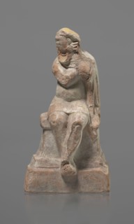 Terracotta figurine of an actor, Terracotta; Hellenistic period, Greece, 332–30 BC. Figurine of an