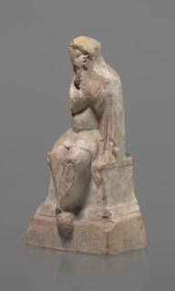 Terracotta figurine of an actor, Terracotta; Hellenistic period, 332–30 BC, Greece. Sculpture,