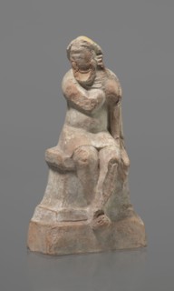 Terracotta figurine of an actor, terracotta, actors, ancient theater, male figurines. Figurine of