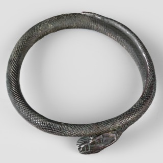 Snake bracelet, snakes, bracelets, 1st century BC, Italy, jewelry; height 2.3 cm, width 9.7 cm,
