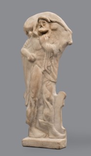 Figurine of Hermes Cryophorus, Hermes mythology, Greek deity. Statuette of Hermes Cryophorus