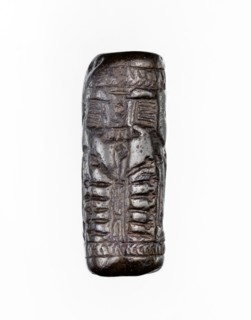 Cylinder seal, unknown Neo-Assyrian workshop. Seal in the so-called linear style with a