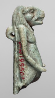 Amulet — Toeris; maker, subject: Toeris Egyptian hippopotamus goddess; Egyptian religion; Late