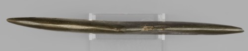Rhomboid palette in the shape of an elongated rhombus. Whetstone? Ceremonial cosmetic palette,
