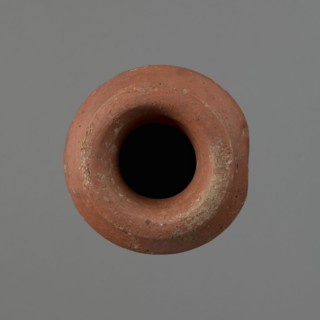 Vessel, Egyptian pottery, ceramics, clay vessel; conical-shaped vessel, widest at approximately 3/4