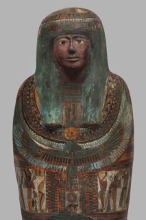 Mummy of Panepi in a cartonnage, doorkeeper of the temple of Amun Panepi; maker, Panepi ca. 945–715