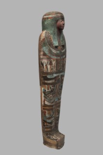 Mummy of Panepi in a cartonnage, doorkeeper of the temple of Amun Panepi, Panepi ca. 945–715 BC.