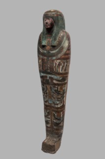 Mummy of Panepi in a cartonnage, doorkeeper of the temple of Amun Panepi, Panepi ca. 945–715 BC.