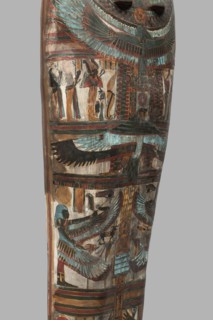 Mummy of Panepi in a cartonnage, doorkeeper of the temple of Amun Panepi, Panepi ca. 945–715 BC.