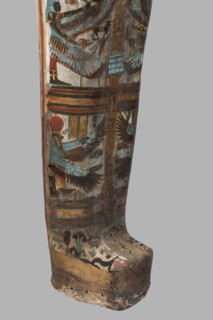 Mummy of Panepi in a cartonnage, doorkeeper of the temple of Amun Panepi, Panepi ca. 945–715 BC.