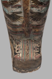 Mummy of Panepi in a cartonnage, doorkeeper of the temple of Amun Panepi, Panepi ca. 945–715 BC.
