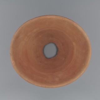 Cake baking mold. A vessel so-called flower pot for baking bread with a conical shape and a flat