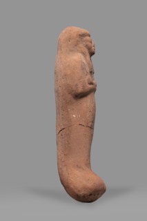 Ushabti, Funerary figurine mummy-shaped ushabti. Arms crossed on the chest, no tools. Smooth