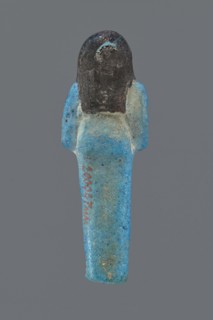 Ushabti Henut-netjeru. Mummy-shaped figurine shabti, height 9 cm, width 3 cm, depth 1.5 cm. Third