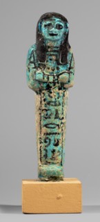 Shabti of the Lady of Renu, Warmian-Masurian Voivodeship, hieroglyphs, Renu ca. 1295–1069 BC,