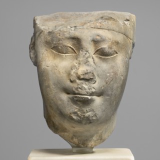 Sculptural model - head of Ptolemy II, Ptolemy II Philadelphus ruler of Egypt; 285–246 BC.