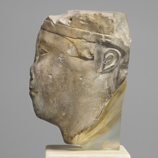 Sculptural model - head of Ptolemy II, Ptolemy II Philadelphus ruler of Egypt; 285–246 BC.