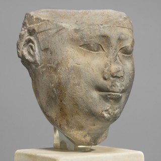 Sculptural model - head of Ptolemy II, Ptolemy II Philadelphus ruler of Egypt; 285–246 BC,