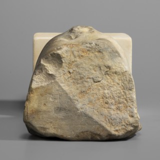 Sculptural model - head of Ptolemy II, Ptolemy II Philadelphus ruler of Egypt; 285–246 BC. Oval,