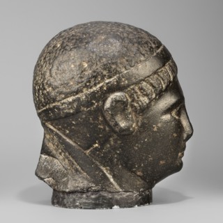 Head of a Ptolemaic prince, Diadems; probable portrait of Ptolemy XV Caesarion ruler of Egypt;