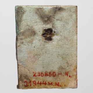 Amulet - plaque with deities: Isis, Nephthys and Horus;, Amulet in the shape of a plaque with a