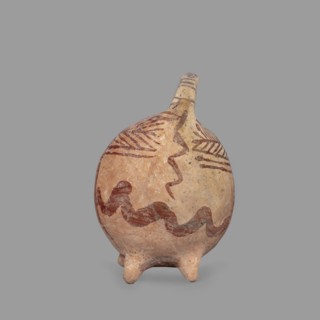 Vessel in the shape of an animal, unknown Cypriot workshop. Fantastic animal-shaped vessel with a