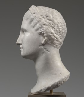 Head of a woman Berenice II or Arsinoe II, Scen. Gal. Class., restitution Przeworsk; Greek