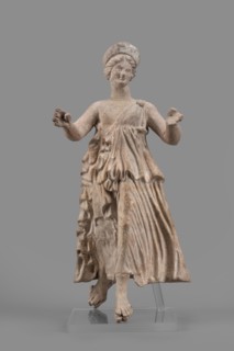 Figurine of the goddess Nike;, Nike mythology, Greek deity; female terracotta figurine; 1st half of