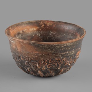 Megarian bowl, KIPBEI workshop, 2nd half of the 2nd century BC, Smyrna, vessel, Megarian bowl,