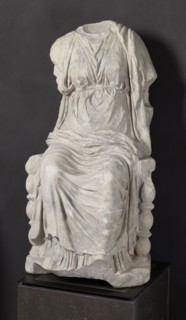 Statue of the goddess Cybele on a throne, Puslowski, Scen.Gal.Klass., Cybele myth., statues of