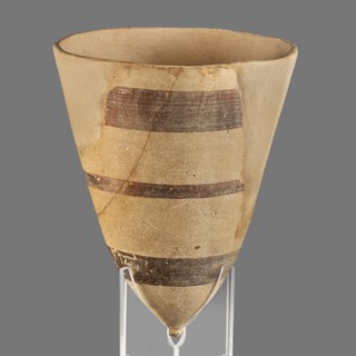 Cup, unknown Middle Assyrian workshop, Mitannian painted pottery Northern Mesopotamia, Mitanni