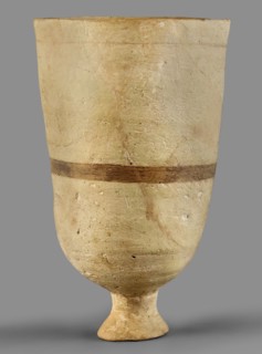 Cup, unknown Mitannian workshop; Mitannian pottery 15th–14th century BC; stemmed cup; material: