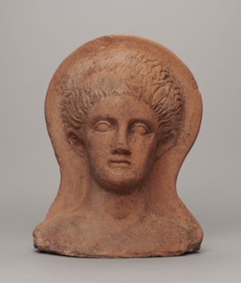 Votive head, Hellenistic period, 332–30 BC; Central Italy; sculpture; height 30 cm, width 22.5 cm,