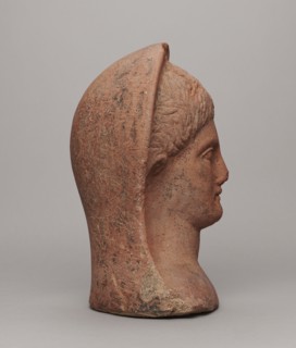 Votive head, unknown creator; Hellenistic period, 332–30 BC; Central Italy; sculpture; height 30