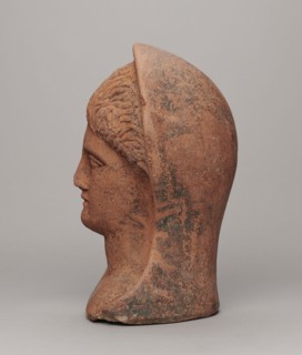 Votive head, Hellenistic period, 332–30 BC; Central Italy; sculpture; height 30 cm, width 22.5 cm,