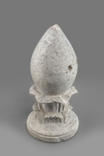 Pine cone-shaped cippus, classified Gallo-Classical scenography, architectural element of