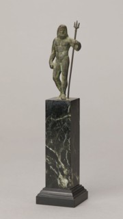 Figurine of Poseidon, unknown Roman workshop. Figurine of Poseidon standing in contrapposto,