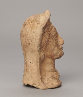 Votive head, 3rd–2nd century BC, Central Italy; sculpture; height 14.5 cm, width 9 cm, depth 8.5
