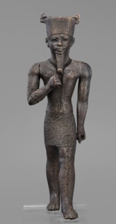 Figurine of the god Amun, Amun mythology, Egyptian deities, male figurines, Egyptian art, Once