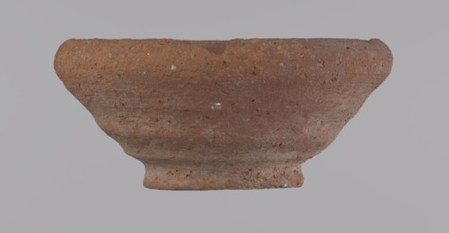 Bowl, Egyptian pottery bowl of clay; 332 BC–395 AD Ptolemaic–Roman Period; from Edfu; vessel;