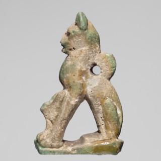 Amulet — cat; maker, cat-shaped amulet; pendant; Egyptian, ca. 945–525 BC 22nd–26th Dynasty;
