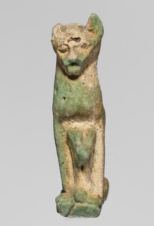 Amulet — cat; maker, cats; pendant; amulet; material unspecified; ca. 945–525 BC 22nd–26th Dynasty,